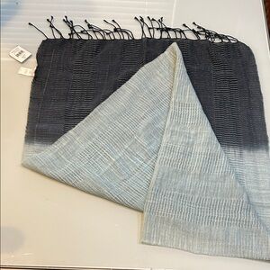NWT blues ombré wide scarf /wrap by J. Jill